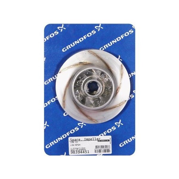 Pump Repair Parts- Spare, Impeller CRN 15, Low NPSH, CRN Series.